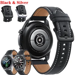 For Samsung Galaxy Watch 3 45mm Strap Genuine Leather Band 22mm Watch Strap Bracelet Watchbands Wristband For Galaxy Watch 46mm