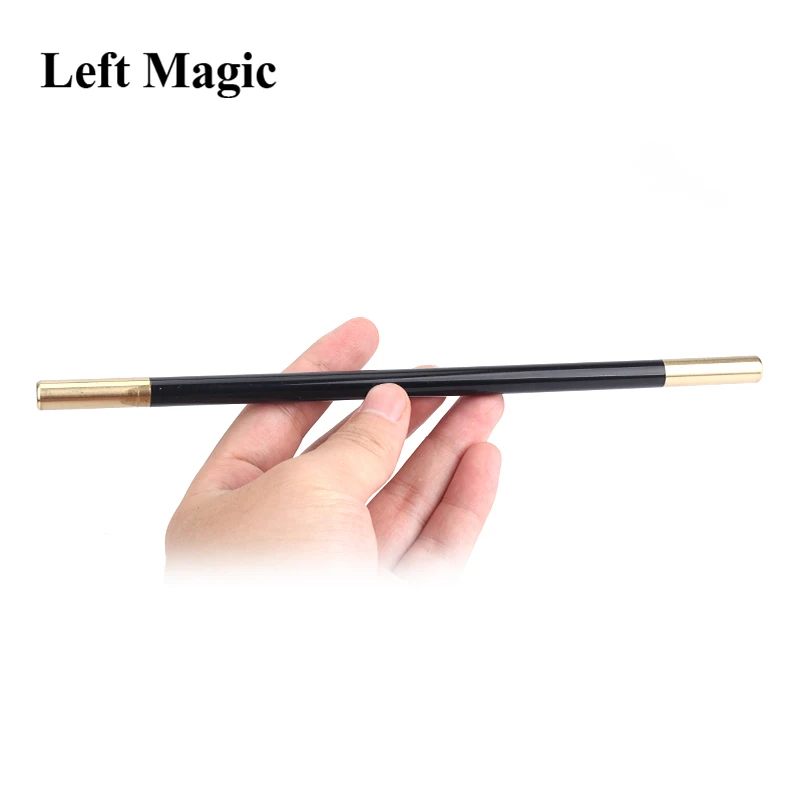 Magic Wand in Black (With Brass Tips) Magic Tricks Accessory Magician Tool Close Up Stage Street Illusions Props Gimmick Fun