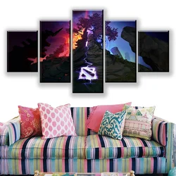 5 Panel Game Canvas Painting Wall Art Posters Print Modular Pictures Living Room Home Decoration Room Frame
