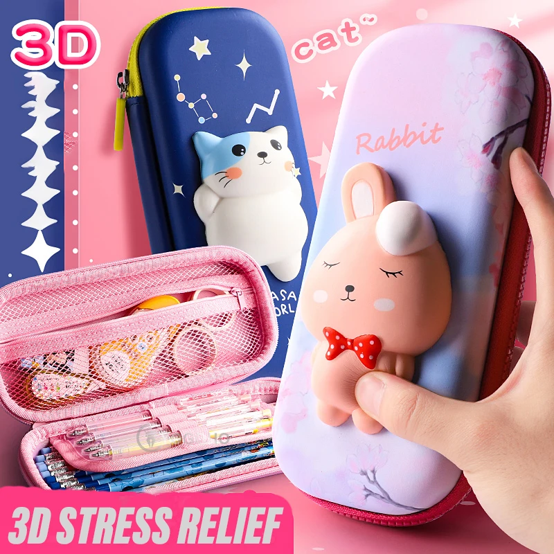 3D EVA bleistift fall nette Briefpapier box Cartoon bleistift-box für kinder pen fall big pen tasche geschenk Schule liefert lagerung