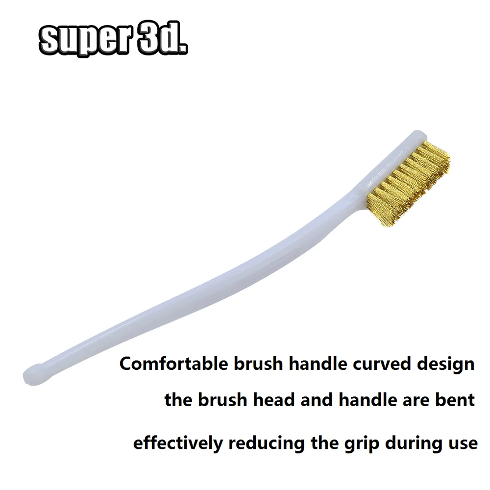 3D Printer Cleaner Tool Copper Wire Toothbrush Copper Brush Handle For Ender 3 Nozzle Heater Block Hotend Cleaning Hot Bed Parts