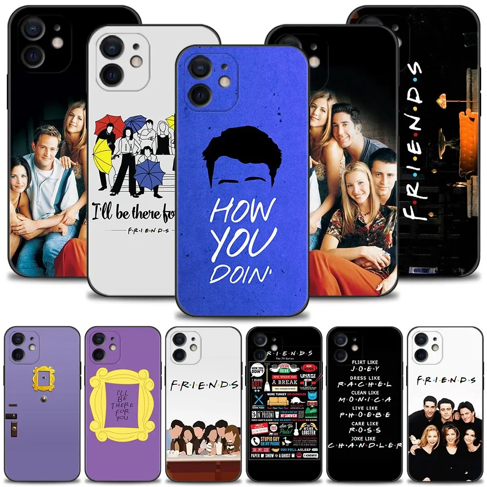 Friends TV Show Phone Case For Apple iPhone 15 14 14 13 12 11 Pro Max Mini XS Max XR X 7 8 Plus Soft Cover Silicone Shell