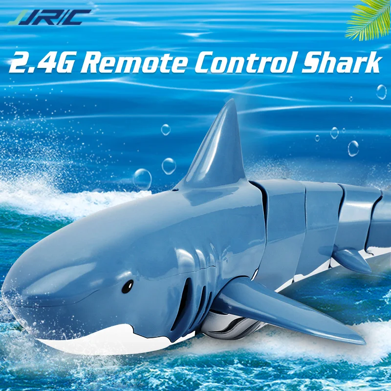 RC Shark Toys Electric Robot with Remote Control Fish Swimming Boat Radio Controlled Robots Pool Bath Pool Toy For Children Girl