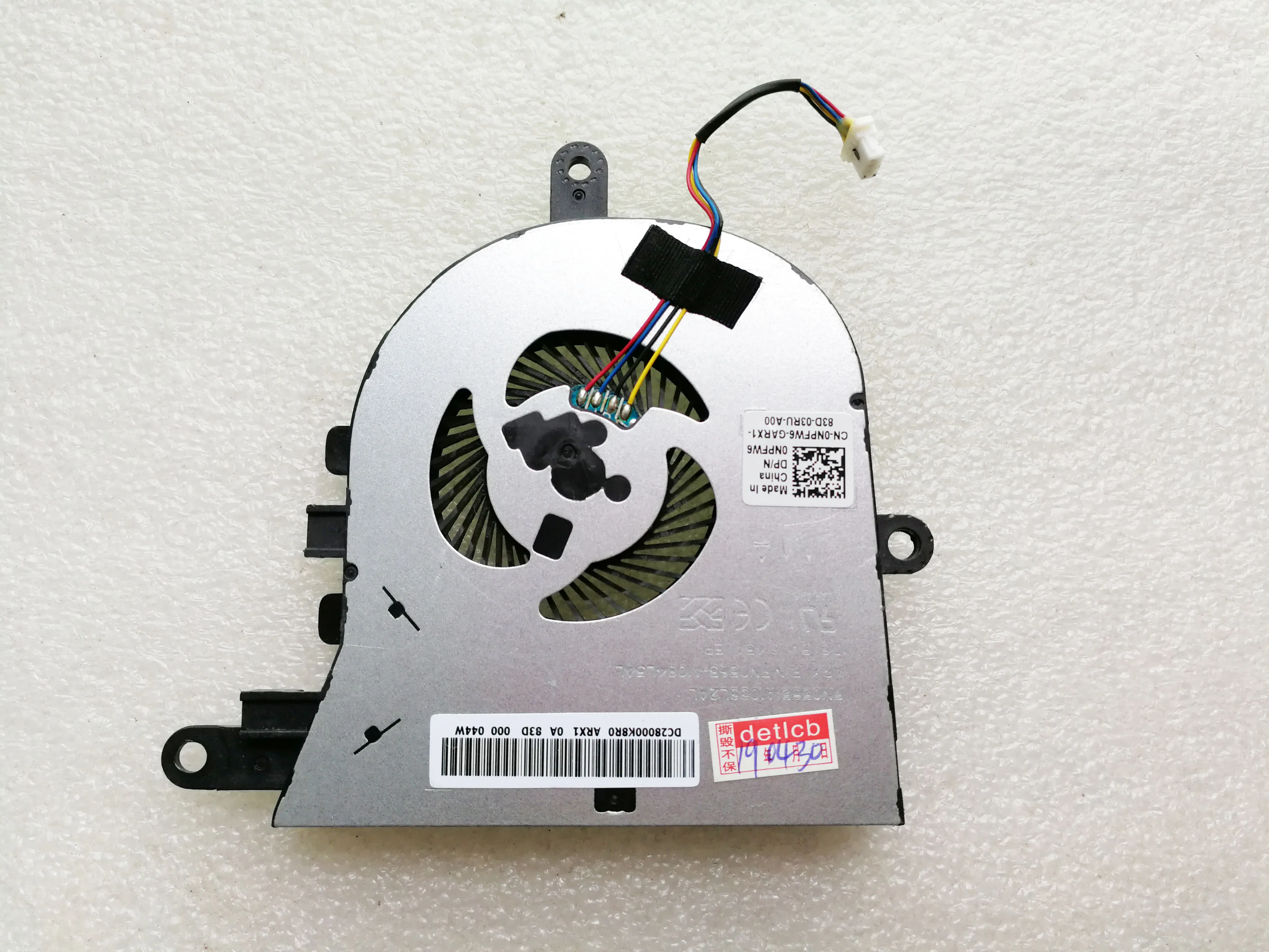 

new for Dell for Latitude 3590 L3590 E3590 fan cpu cooler for inspiron 15 5570 5575 NPFW6 0NPFW6 cn-0NPFW6 DC28000K8R0