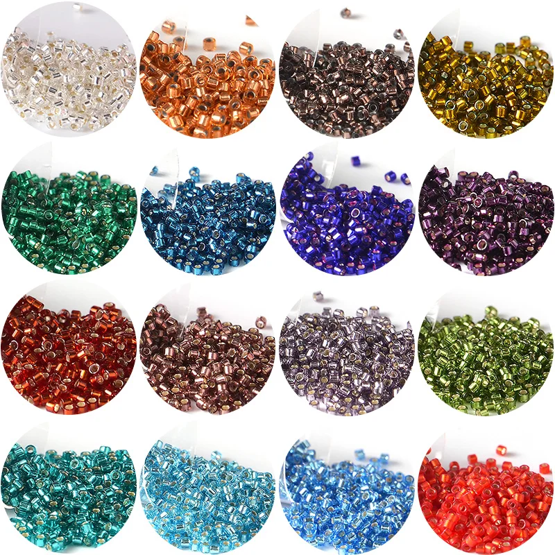 10 gr/rohr 2000 stücke Japanische Miyuki Delica Perlen Silverline Farbe Glas Rocailles für Handarbeiten Stickerei DIY Schmuck Machen – Detail 1