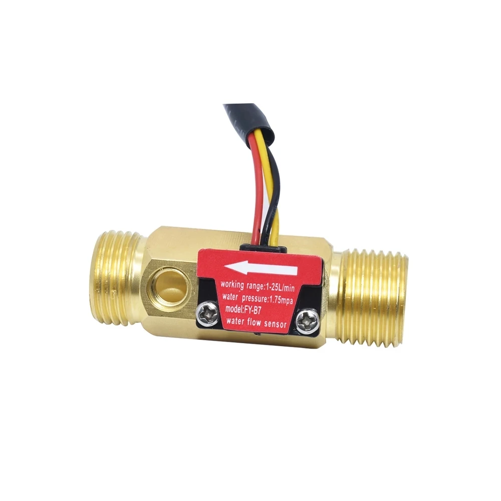 High precision water flow Hall sensor switching Brass water meter industrial turbine flowmeter suitable for water heaters