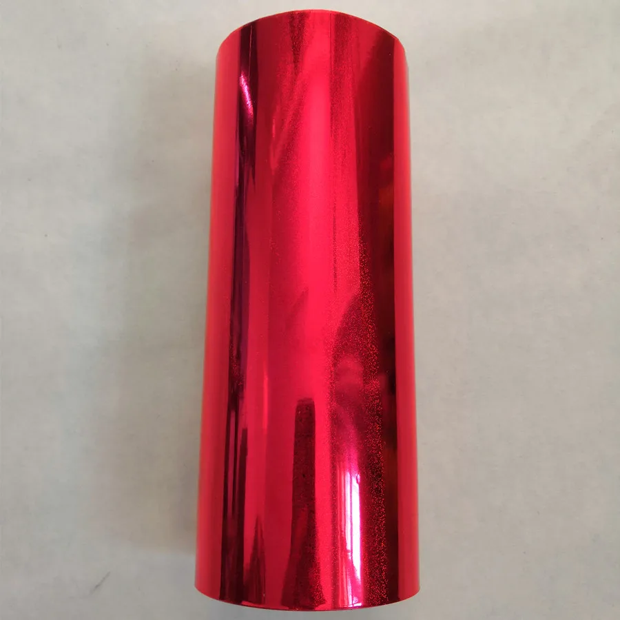 

Holographic foil quicksand pattern red color C01 hot press on paper or plastic stamping foil transfer film 21cm x 120m