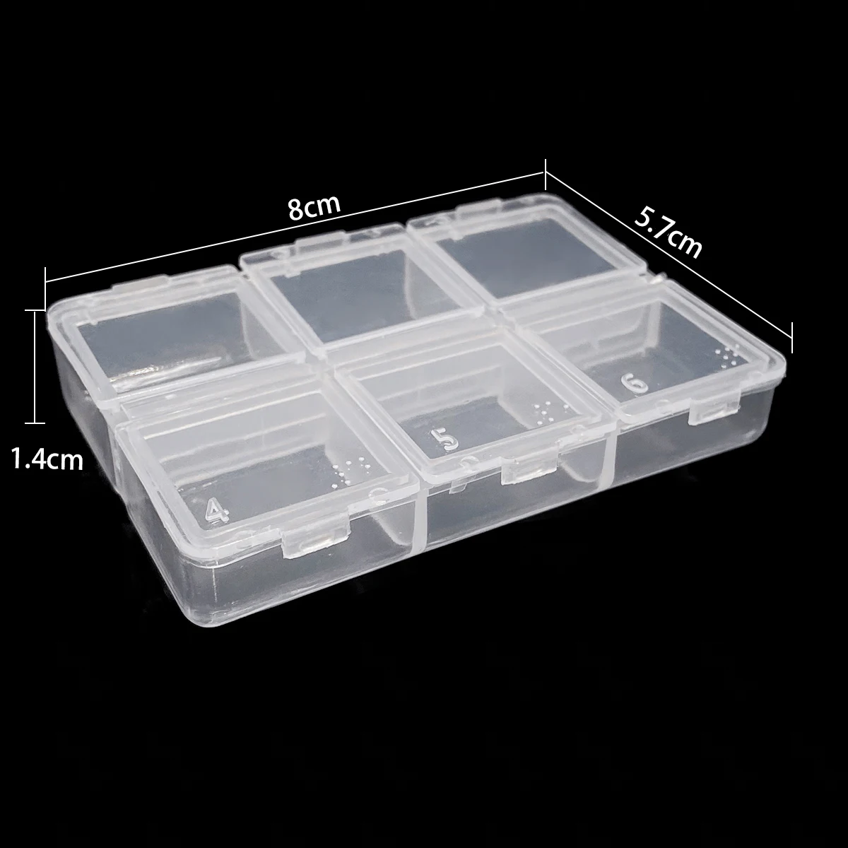 Plastic Jewellery Box with Mirror, Adjustable Storage