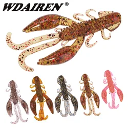 10PCS Fishy Smell Shrimp Silicone Soft Bait 50mm 70mm Jig Wobblers Worm Fishing Lure Artificial Swimbait Sea Bass Crayfish Lures