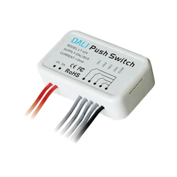 LTECH New DALI Push Switch LT-424 6 in 1 function Low Voltage Operation On/Off Switch LED DALI Bus Switch