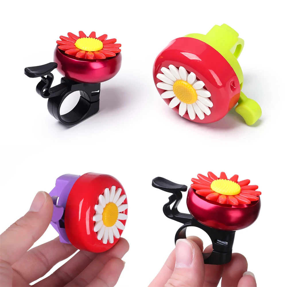 Multi-color Kids Funny Bicycle Bell Daisy Flower Horns Bike Children Girls Cycling Ring Alarm for Handlebars Alloy Plastics Hot