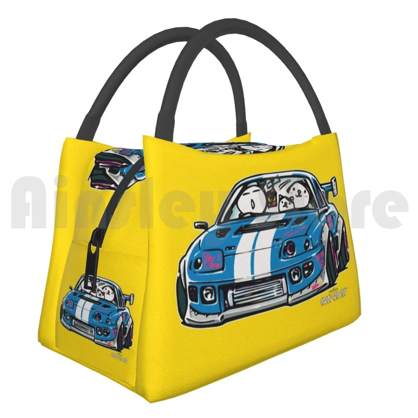 

Сумка-холодильник для обеда Сумка для пикника Crazy Car Art 0149 Автомобильный Ozizo Jdm Custom Lowdown Lowstyle Old School Crazy Car Art