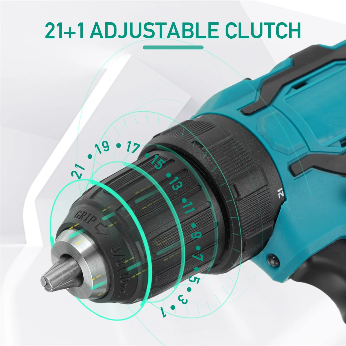 Cordless Screwdriver Impact Wrench Electric Brushless 3 in 1 DIY Home Power Tool Rechargeable for 18V Makita Battery