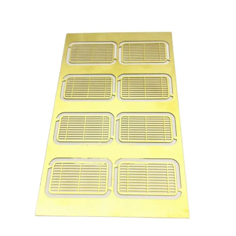 1Set Brass Shutters 22x13x0.4mm Etching Window Board Assembly Production Consumables for Simulation Remote Control Ship Model