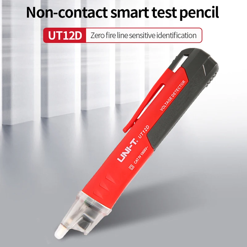 UNIT UT12D UT12E UT12M Детектор напряжения переменного тока Бесконтактный тестер-ручка Электрический датчик 24-1000 В Измеритель напряжения Тестовый карандаш тока