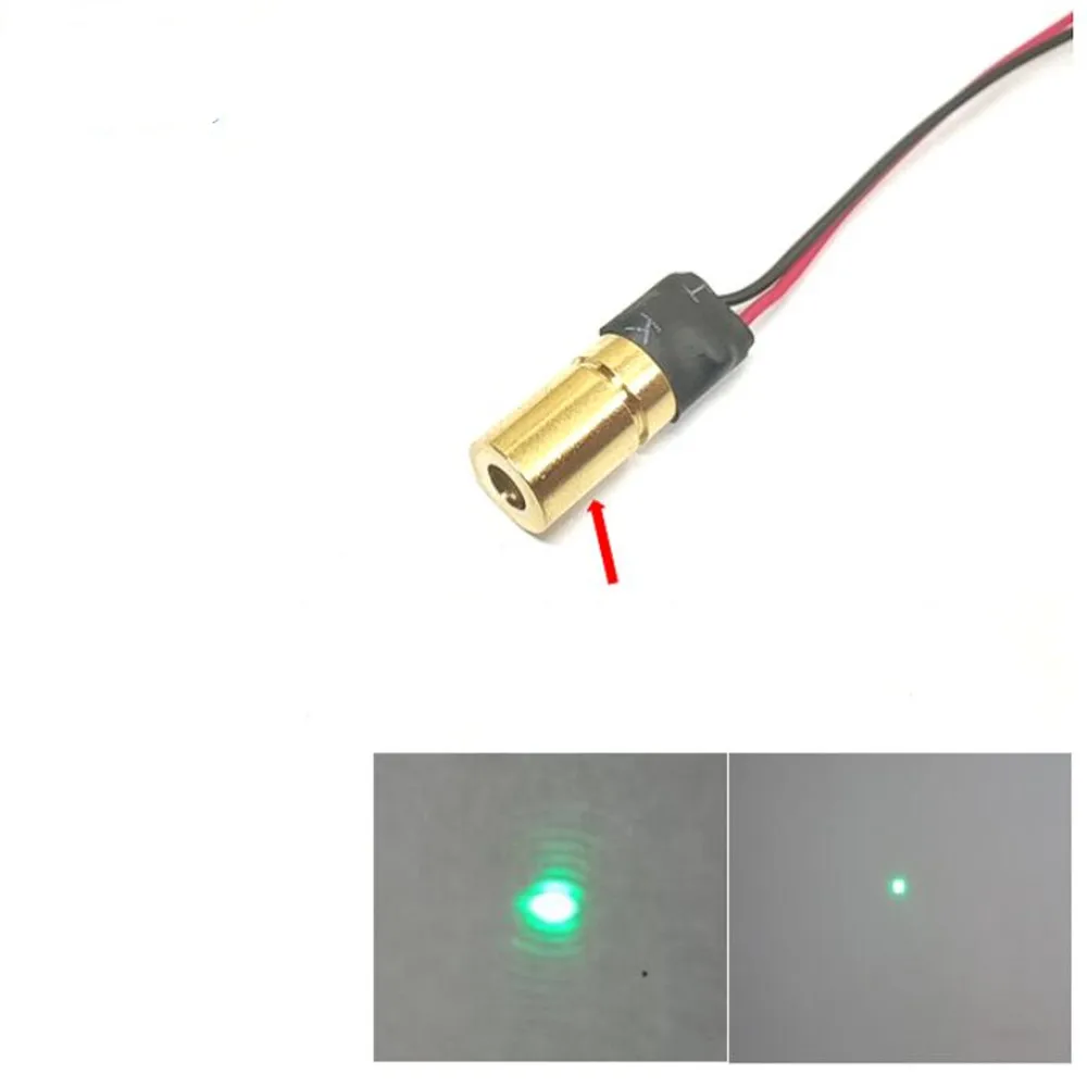 Taidacent 520nm 1mW Laser Pointing 3V Laser Diode Point Laser Green Head for Moving Led head Lights and Embroidery Machines