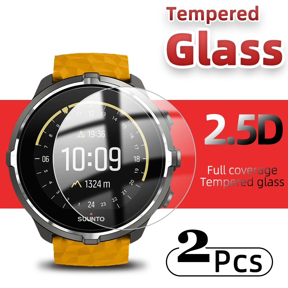 2Pcs 9H Premium Tempered Glass For Suunto Watch 7 / 9 Smart Watch Screen Protector Film Accessories For Suunto Watch