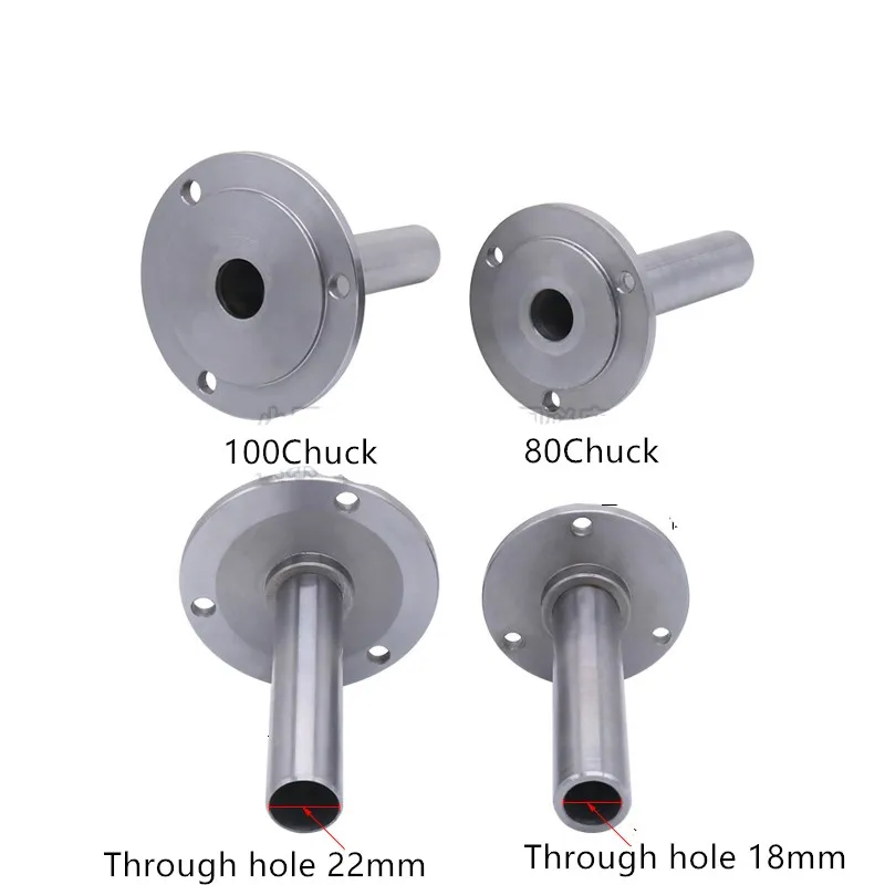 lathe Flange spindle k11, k12, k72 homemade lathe 80 chuck 100 chuck 18mm-22mm through hole shaft core hardened hard