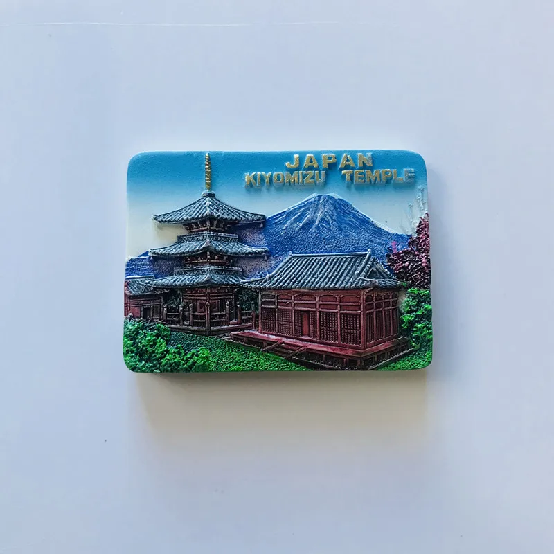 Country Fridge Magnets Tokyo Magnet Travel Resin Mt. Fuji Hokkaido Refrigerant Stickers Souvenir Magnetic