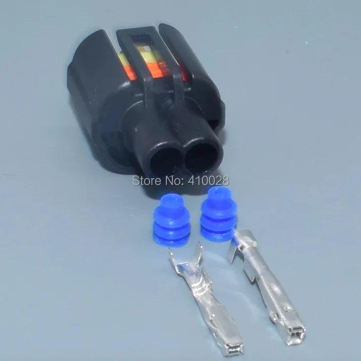 Worldgolden 2pin 1.0mm السيارات الإناث المكونات للماء 2way السيارات الكهربائية مختومة موصل #3
