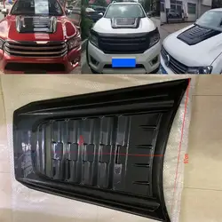 Abs Black Bonnet Scoop Hood Cover Pickup Truck Hood Cover High Quality For Nissan Navara Np300 Hilux Revo Rocco VW Amarok
