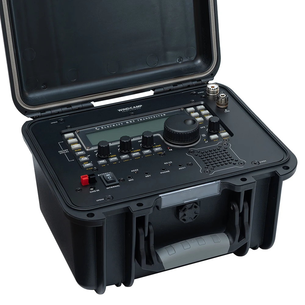 WINDCAMP-Portable Safety Box + Battery Case for Electronic KX3, Short Radio Transceiver, Ham GOBOX Black