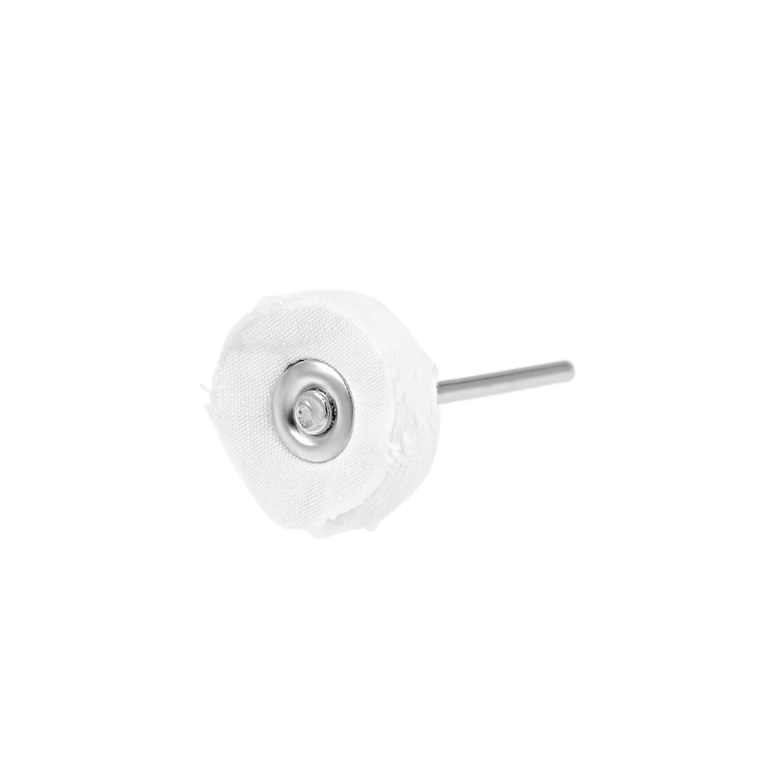 Uxcell مصغر التلميع تلميع القماش عجلات 25X5mm مع 2.35 مللي متر أربور للمجوهرات المعادن الخشب المعدات الدوارة أداة الأبيض 10 قطعة