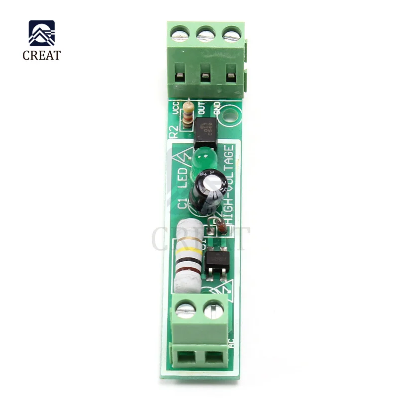 1-Bit AC 220V Optocoupler Isolation Module Voltage Detect Board Adaptive For Isolamento Fotoaccoppiatore Adapter PLC 24V Level