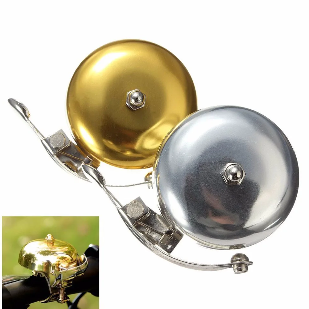 Vintage Classic Bicycle Bell Ring Cycling Bike Brass Retro Upgrades Cycling Bike Warning Horn Loud Gold Silver Bicycle Accessory