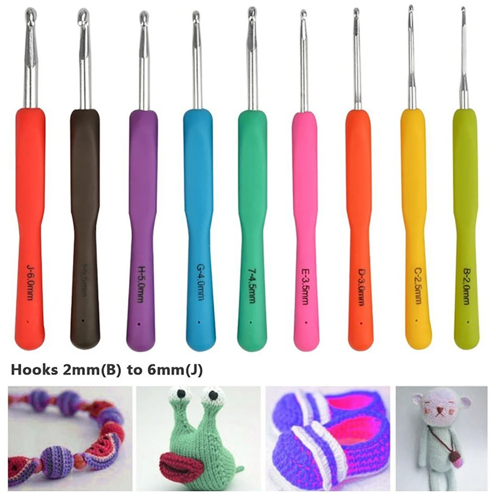 68pcs/Set DIY Knitting Crochet Hooks Set Needles Set With Storage Bag DIY Craft Sewing Tools Knitting Needles tools Aluminum