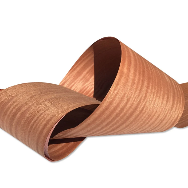 Đá Tự Nhiên Gỗ Veneer Thái Lát Sapele 0.2 Mm Veneers Đồ Nội Thất Viền 26*250 Cm (W * L)