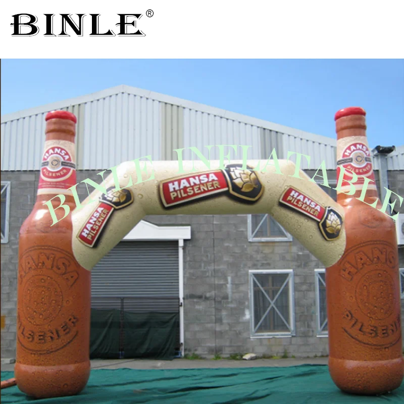 Customized commercial advertising inflatable wine/beer/champagne bottle arch inflatable bottle gantry for festival events