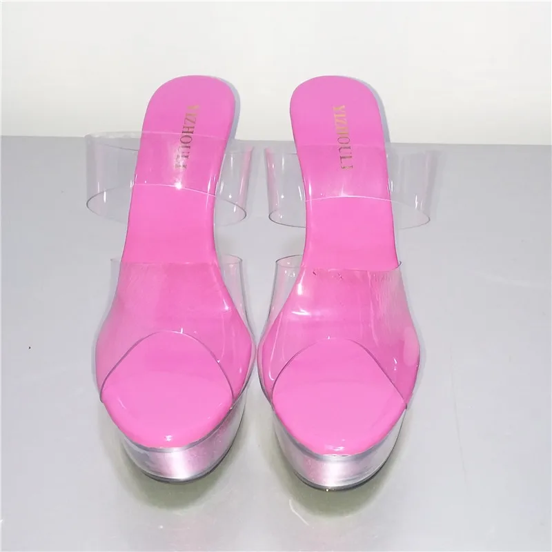 Match fine with 15CM high heels, sandals crystal, performance shoe nightclub lap-dancing shoes