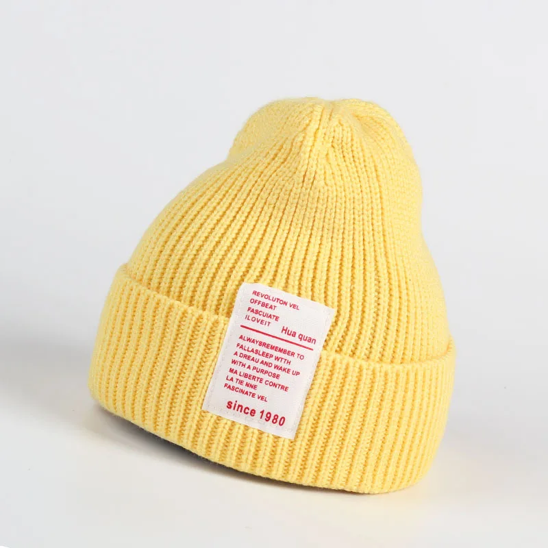 Autumn Winter Children's Warm Hat Candy-colored Woolen Hat Children's Solid-color Hat All-match Outdoor Hat For Boys And Girls