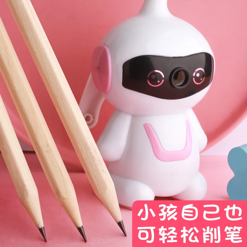 Imagem -05 - Cute Cartoon Robot Hand Pencil Sharpener Rotary Pencil Sharpener Papelaria Student Supplies Manual