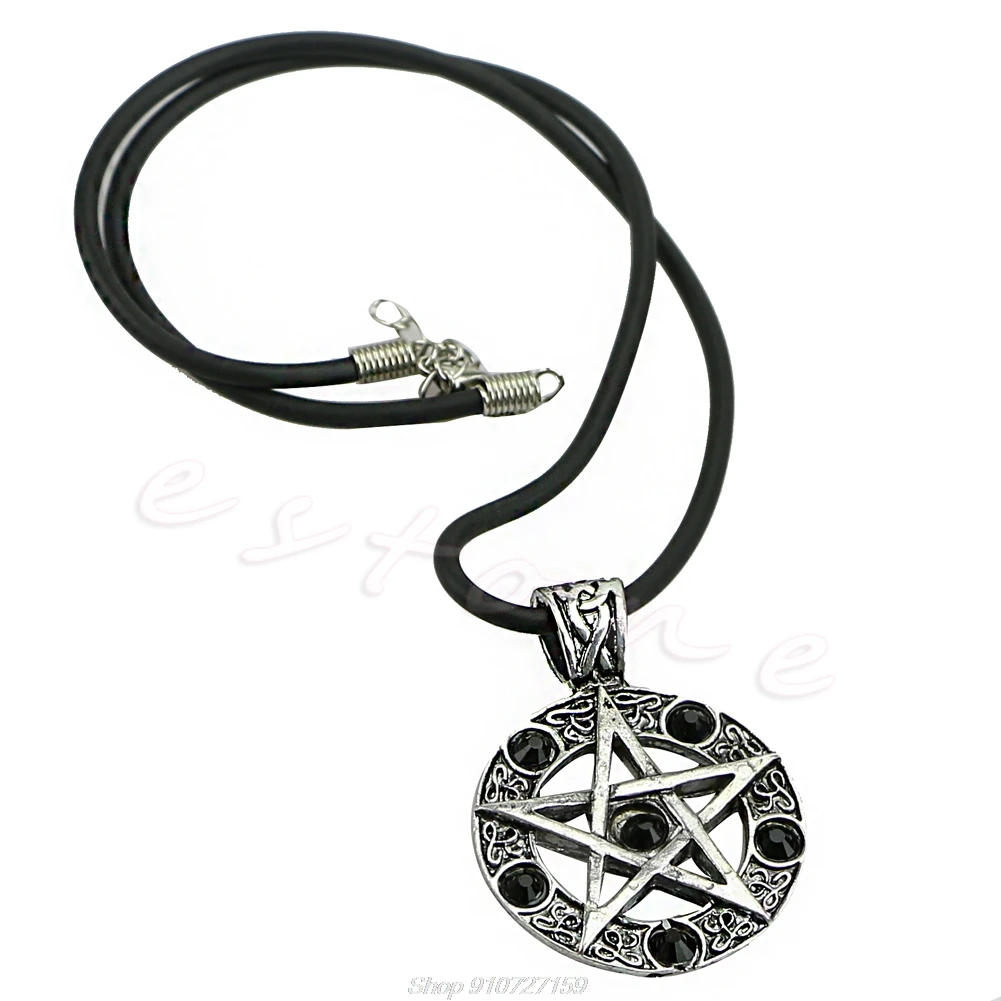 1Pc Fashion Invert Pentacle Star Pewter Pendant Cosplay Necklace New N26 20 Dropshipping