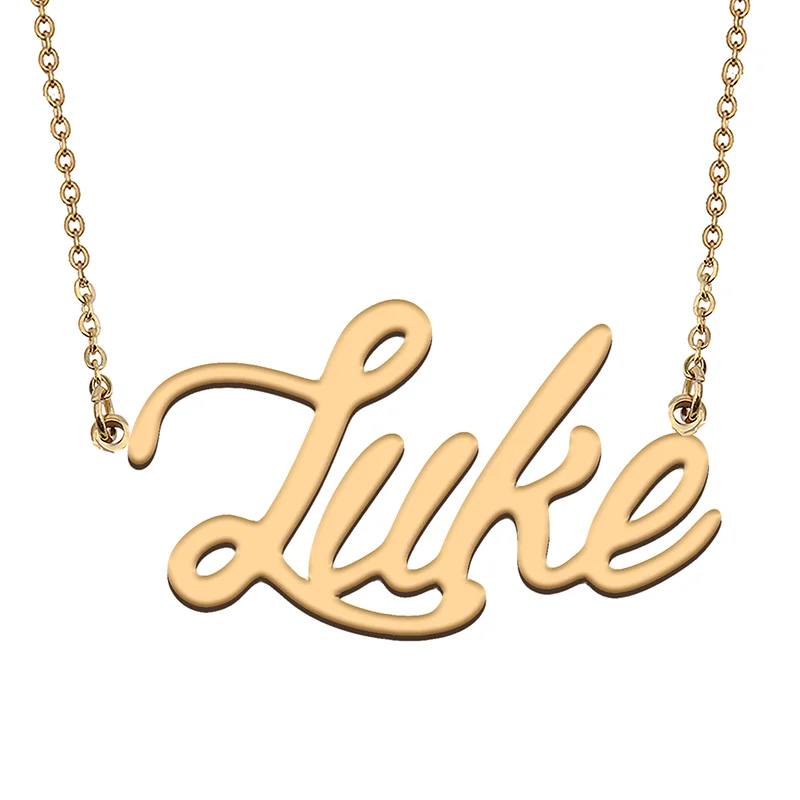 

Luke Custom Name Necklace Customized Pendant Choker Personalized Jewelry Gift for Women Girls Friend Christmas Present