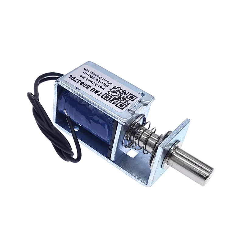 DC 12V 24V 10mm Electric Locks electromagnet TAU-S0837DL-D stroke Magnetic Lock for the Cabinet door lock