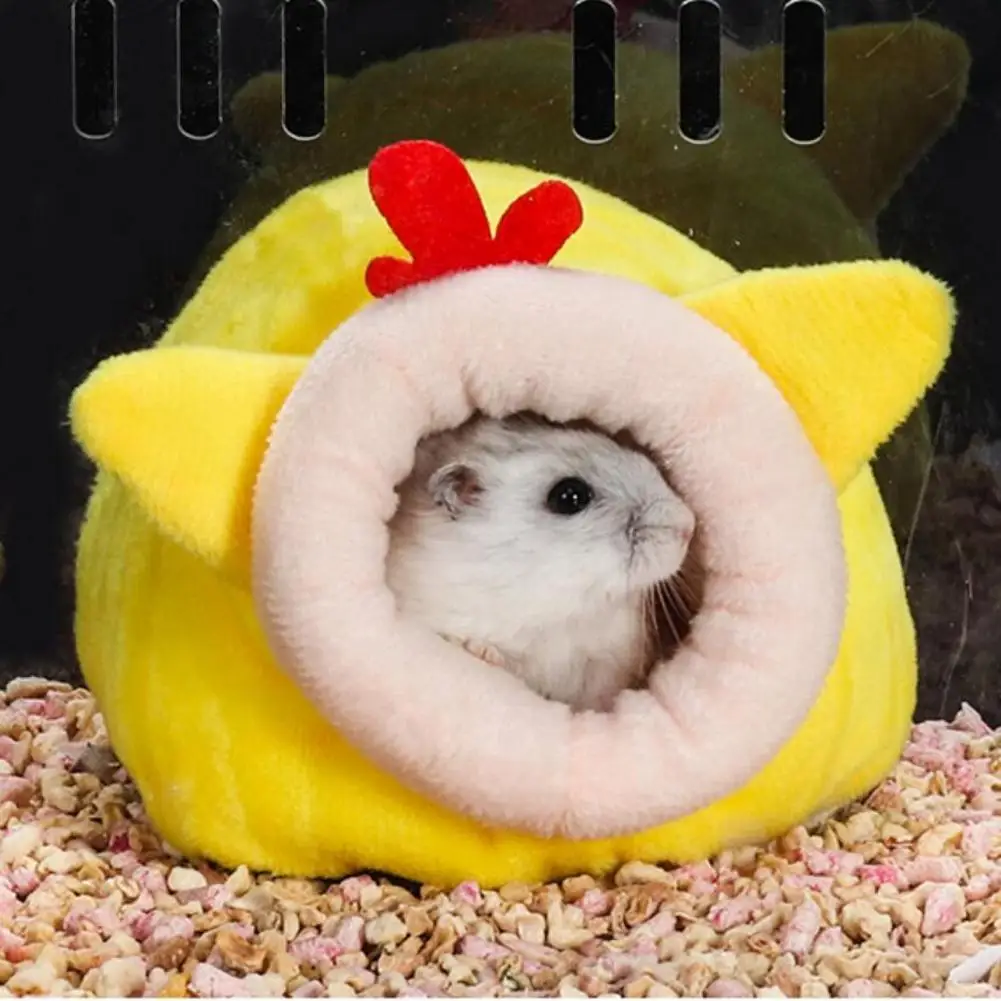 Mini Small Pet Nest Cute Comfortable Plush Soft Hedgehog Hamster House Bed Cage Small Warm Cotton Sleeping Bed for Hamster