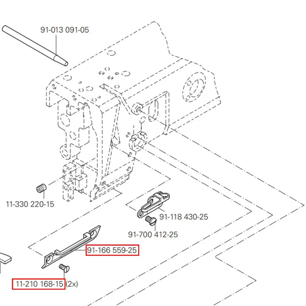 Thread Guide #91-166 559-25 WITH SCREW #11-210 168-15 Compatible with PFAFF 335 1245 1246 1295 1296 2