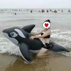 K-STAR Spot Water Park Inflatable Swimming Circle Mounts Water Toy Adult Adult Dolphins Black Whales Surfing New dropshopping