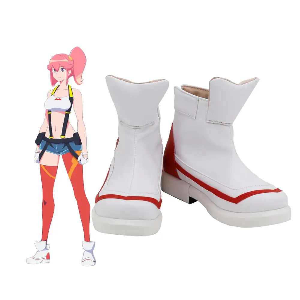 PROMARE Aina Ardebit Cosplay Boots White Shoes Custom Made Any Size