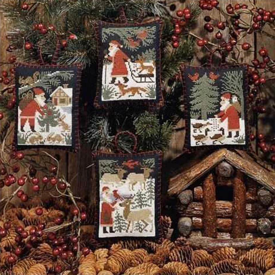 GUA071 Kit Christmas Chorus Ornament Festival Ornament Christmas Tree Decorations Cross Stitch Kits Cross-stitch Embroidery Set