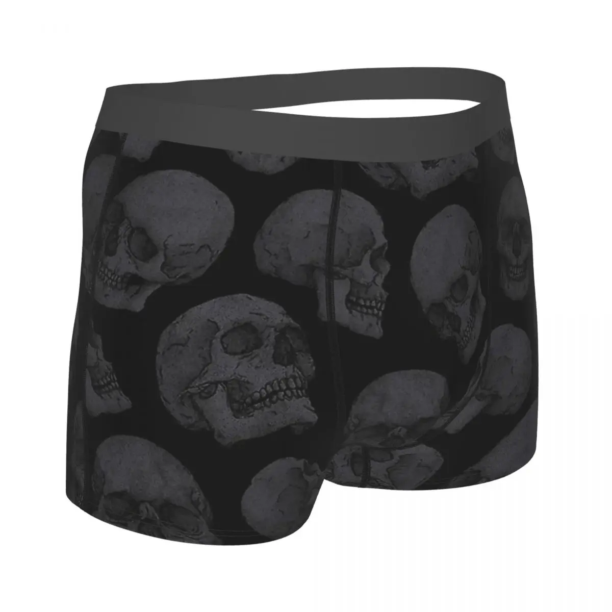 Men\'s Panties Skulls1 Men Boxer Underwear Cotton for Male Bones skull Large Size Lot Soft