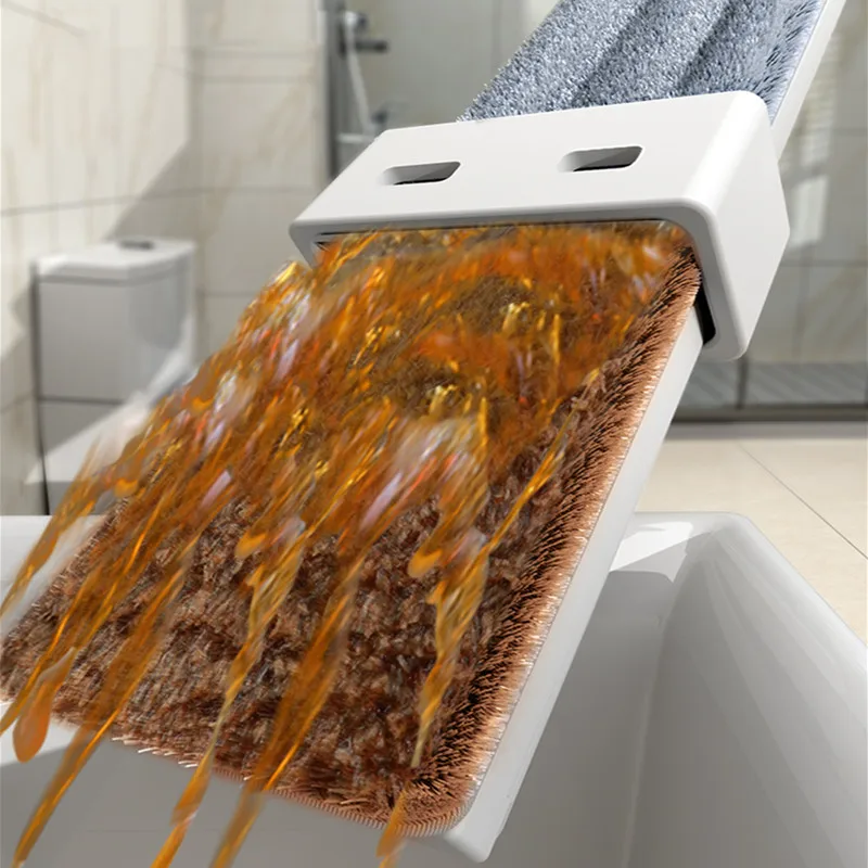 Super Big Size Mop Squeeze Microfiber Free Hand Washing Hard Floor Tile Wringer Mopping Household Cleaning Long Handle Balai