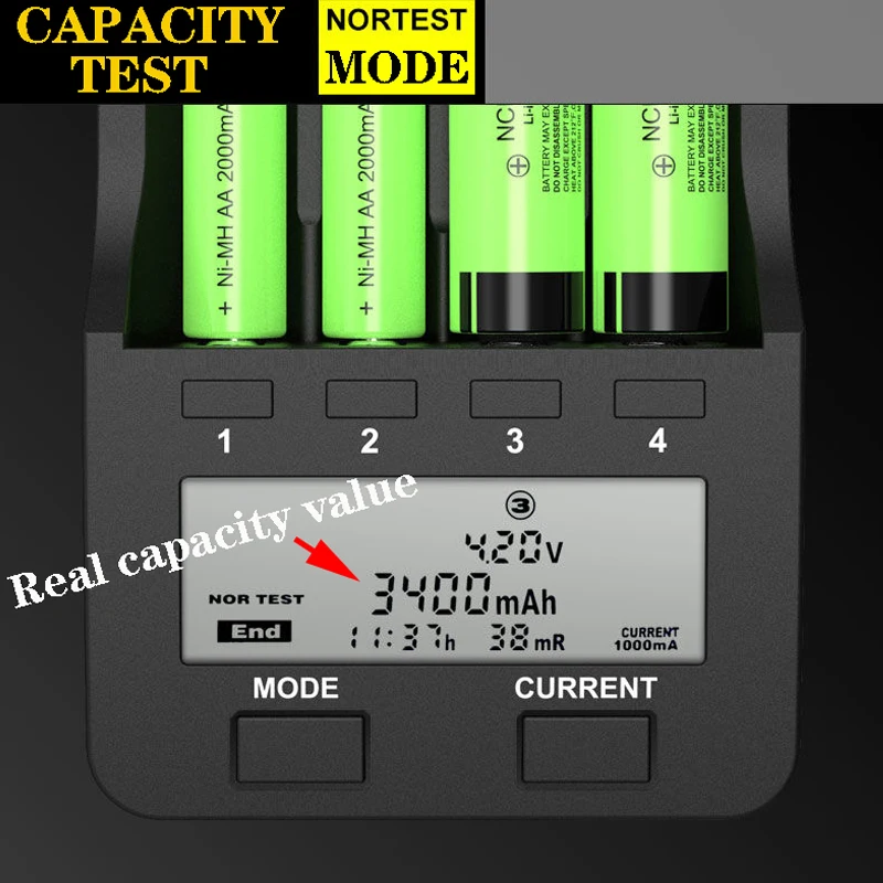 Liitokala  Lii-500  battery charger 18650 for 26650 18500 18350  aa and aaa 3.7v Li-ion 1.2v NiMH Capacity test Fast charging