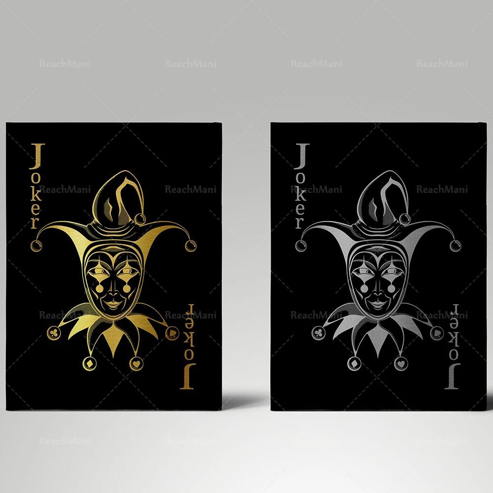 Playing card poster gold/silver playing card canvas / poker art game canvas / gambling art canvas print wall decoration poster