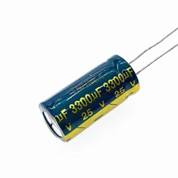 10pcs/lot 25V 3300UF Low ESR/Impedance High Frequency Aluminum Electrolytic Capacitor Size 13*25 3300UF25V 20%