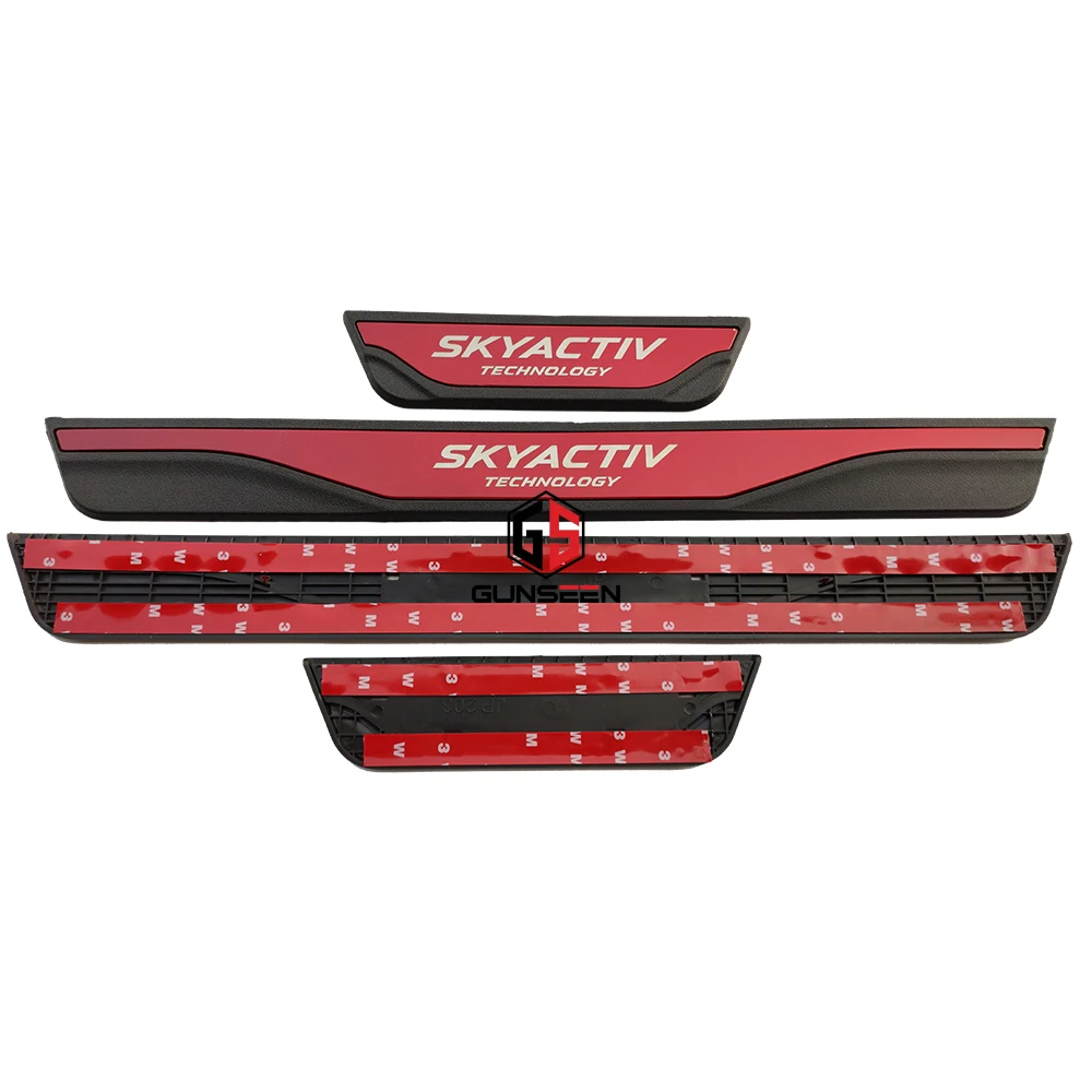 For Mazda 2023 2021 CX5 Cx30 2 6 3 Threshold Scuff Plate Protector Auto Styling Accessories Car Door Sill Sticker Guard Pedal