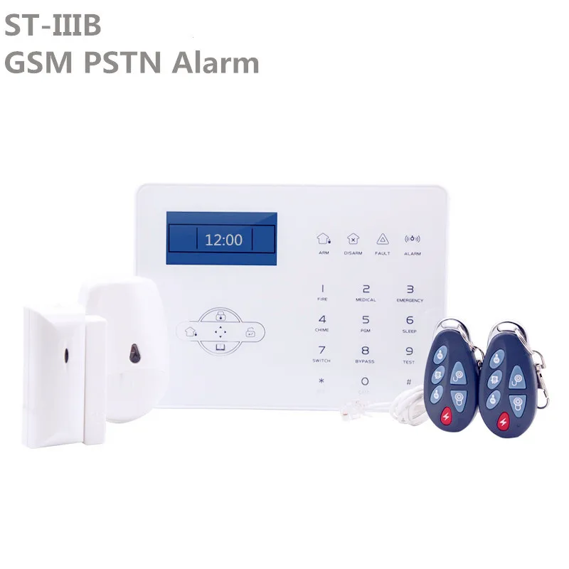 

Focus meian Wireless ST-IIIB GSM Smart Home Security Alarm English Voice Prompt PSTN GSM Alarm System with App Control